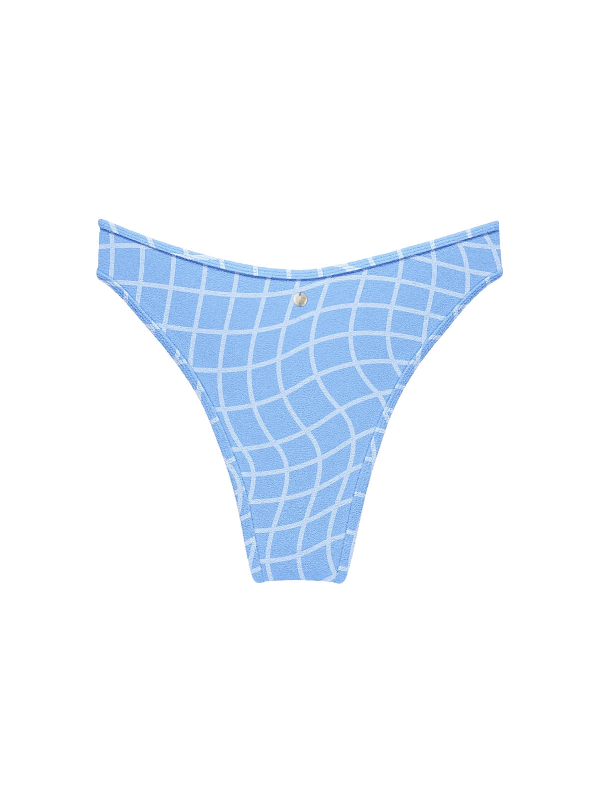 OY Surf Bikini Bottom Notos Blue Pool Print Terry