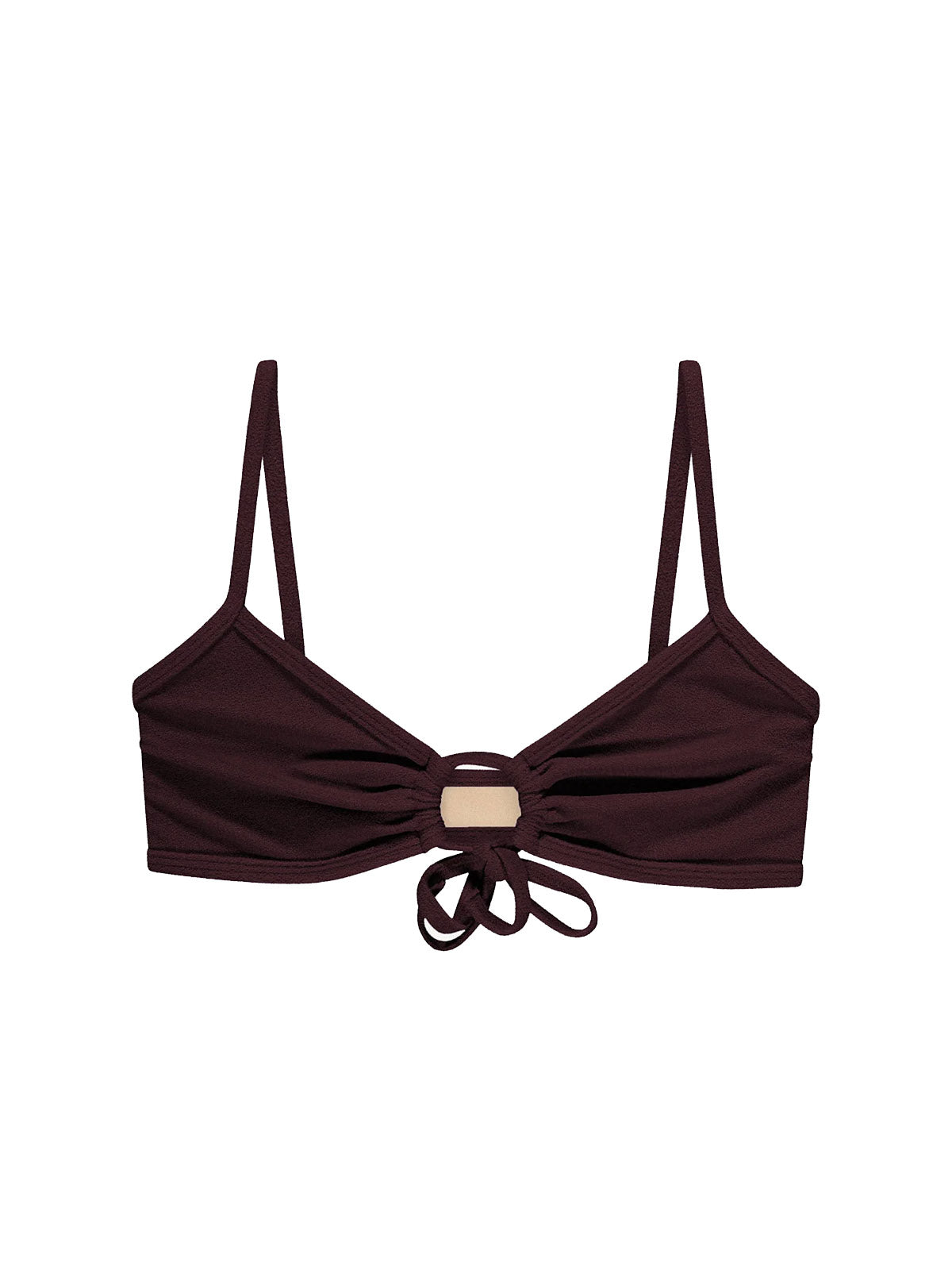 OY Surf Bikini Top Joran Dark Brown Terry