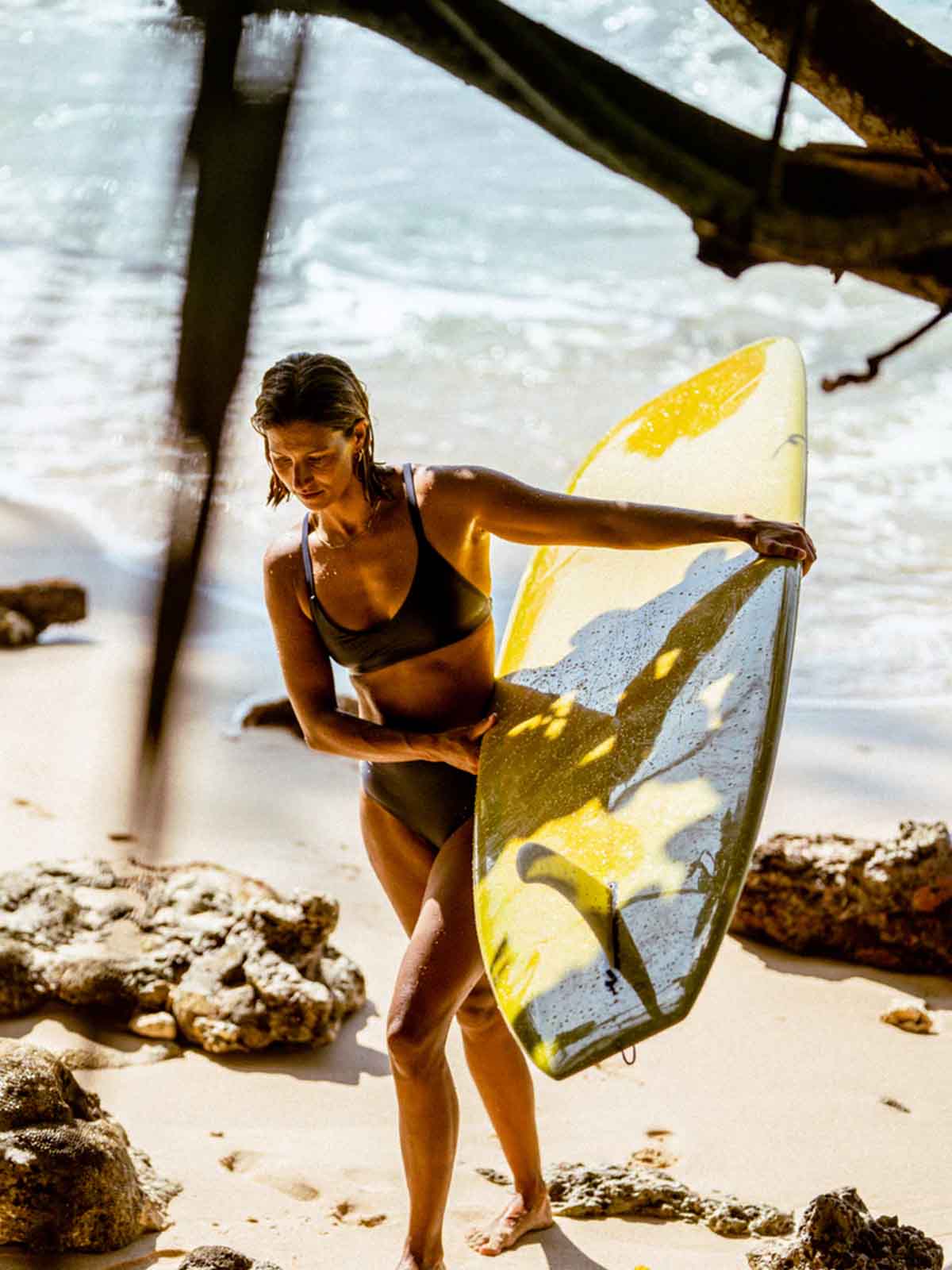 OY Surf Surf Bikini Top Dace Midnight Blue Recycled Nylon