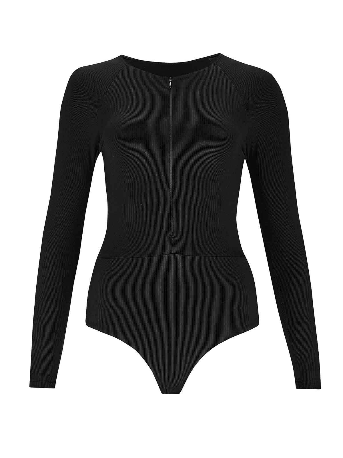 OY Surf Swimsuit Orfe Black Ribbed