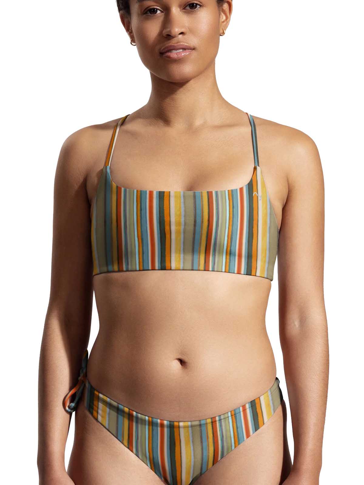 OY surf Surf Bikini Bottom Mako Solar Ray Print Recycled Nylon