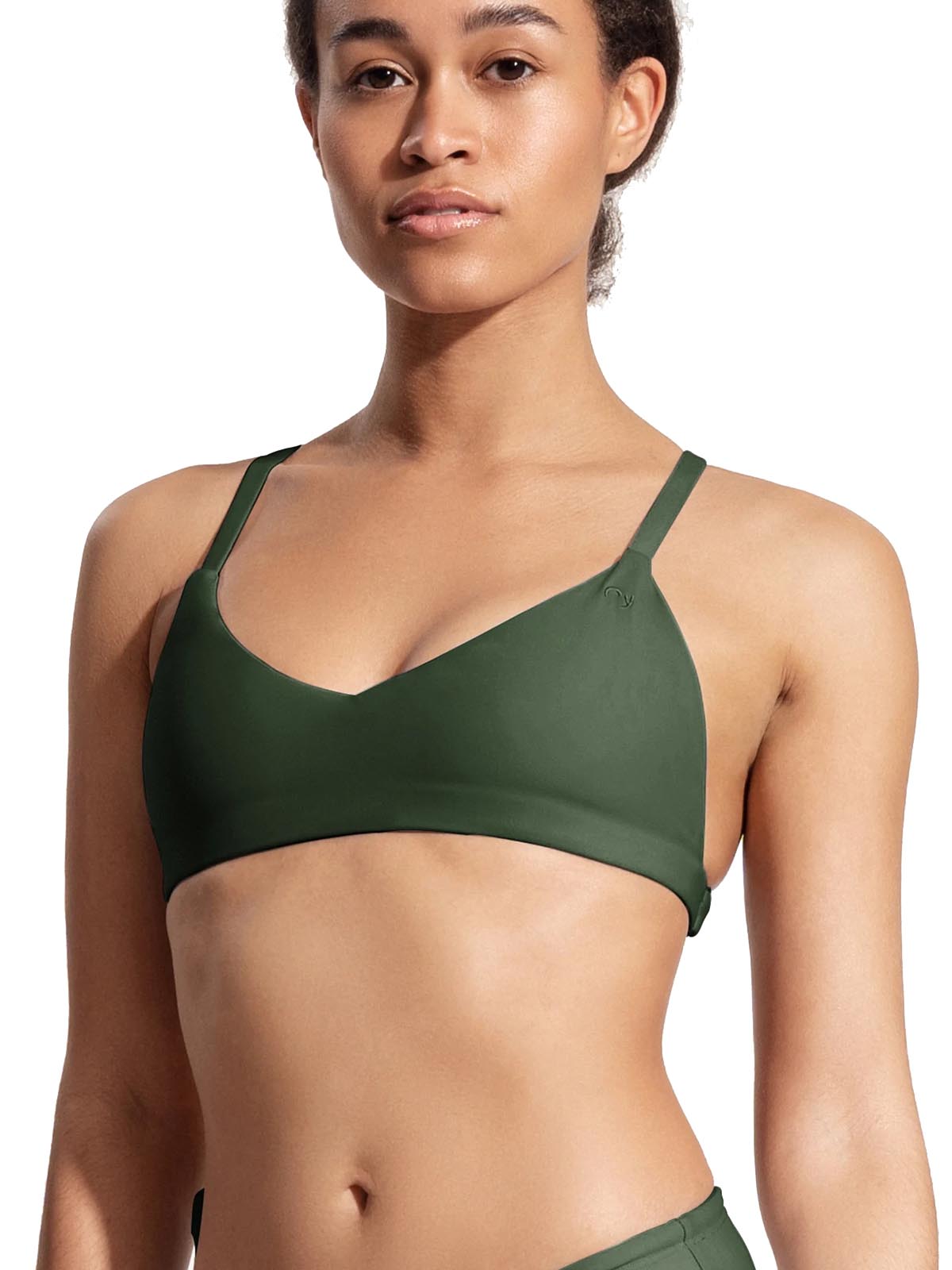 OY surf Surf Bikini Top Dace Dunkelgrün Recycled Nylon