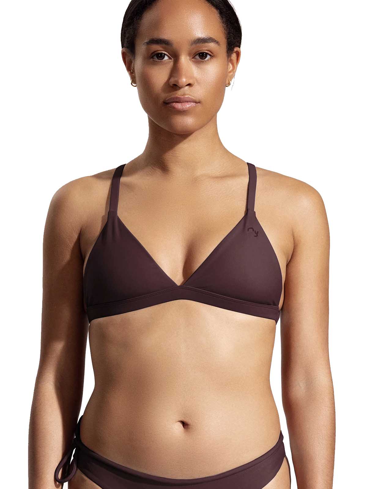 OY surf Surf Bikini Top Esox Auberginenviolett Recycled Nylon