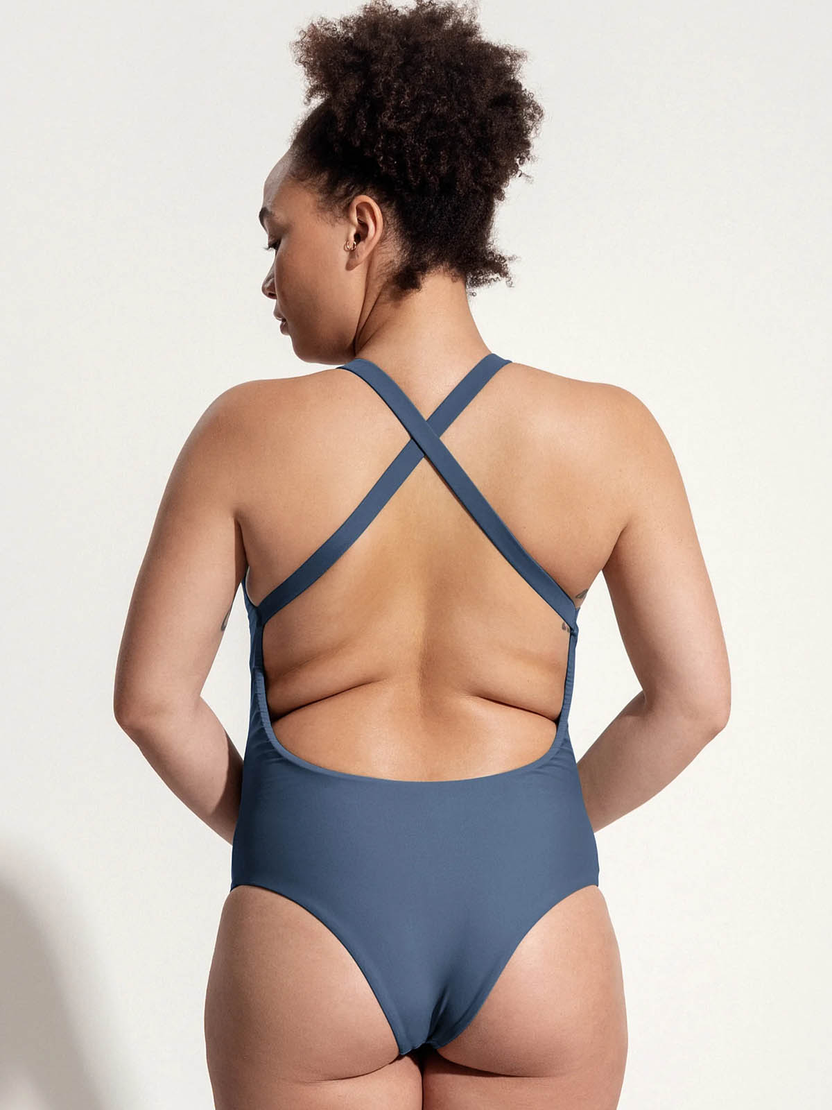 OY Surf Swimsuit Kelt Blau Recycled Nylon