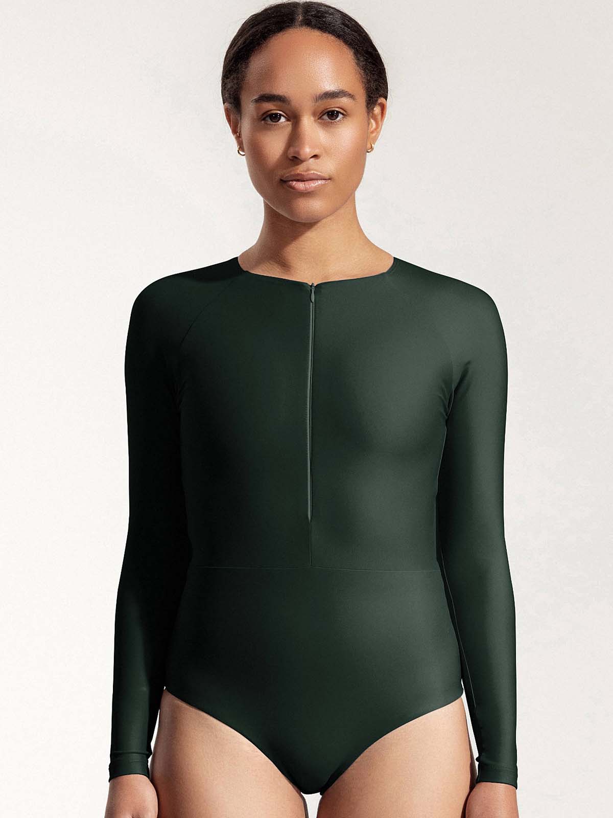 OY Surf Swimsuit Orfe Nachtgrün Recycled Nylon