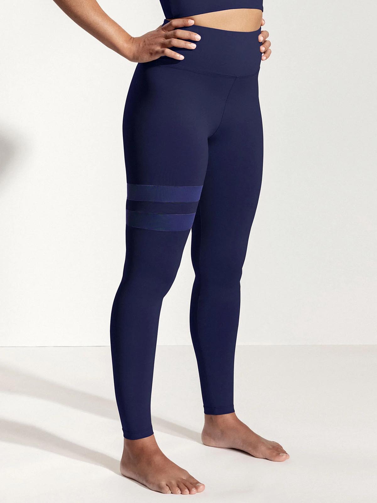OY Surf Yoga Leggins Larimar Dark Blue Recycled Nylon