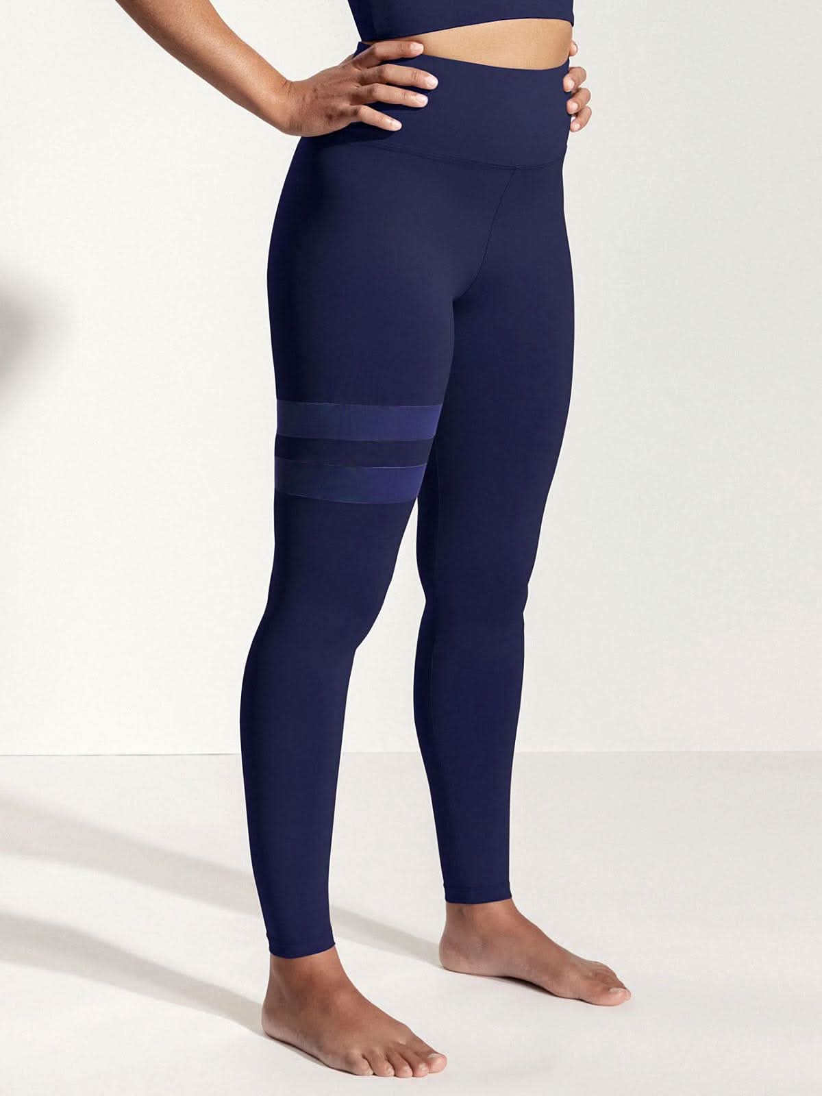 OY Surf Yoga Leggins Larimar Dark Blue Recycled Nylon