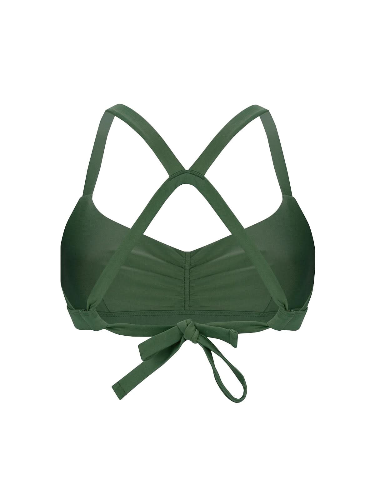 OY surf Surf Bikini Top Hoki Dunkelgrün Recycled Nylon