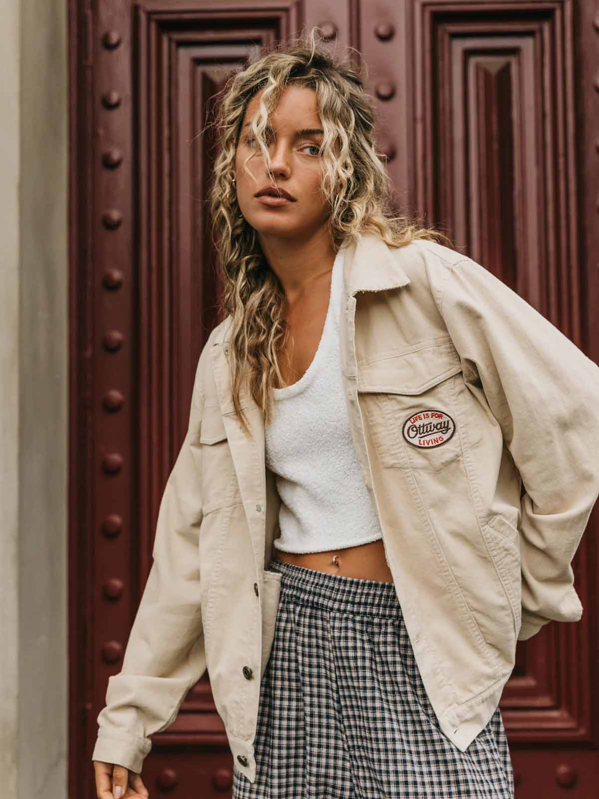 Ottway W' Lowkey Corduroy Jacket Cream