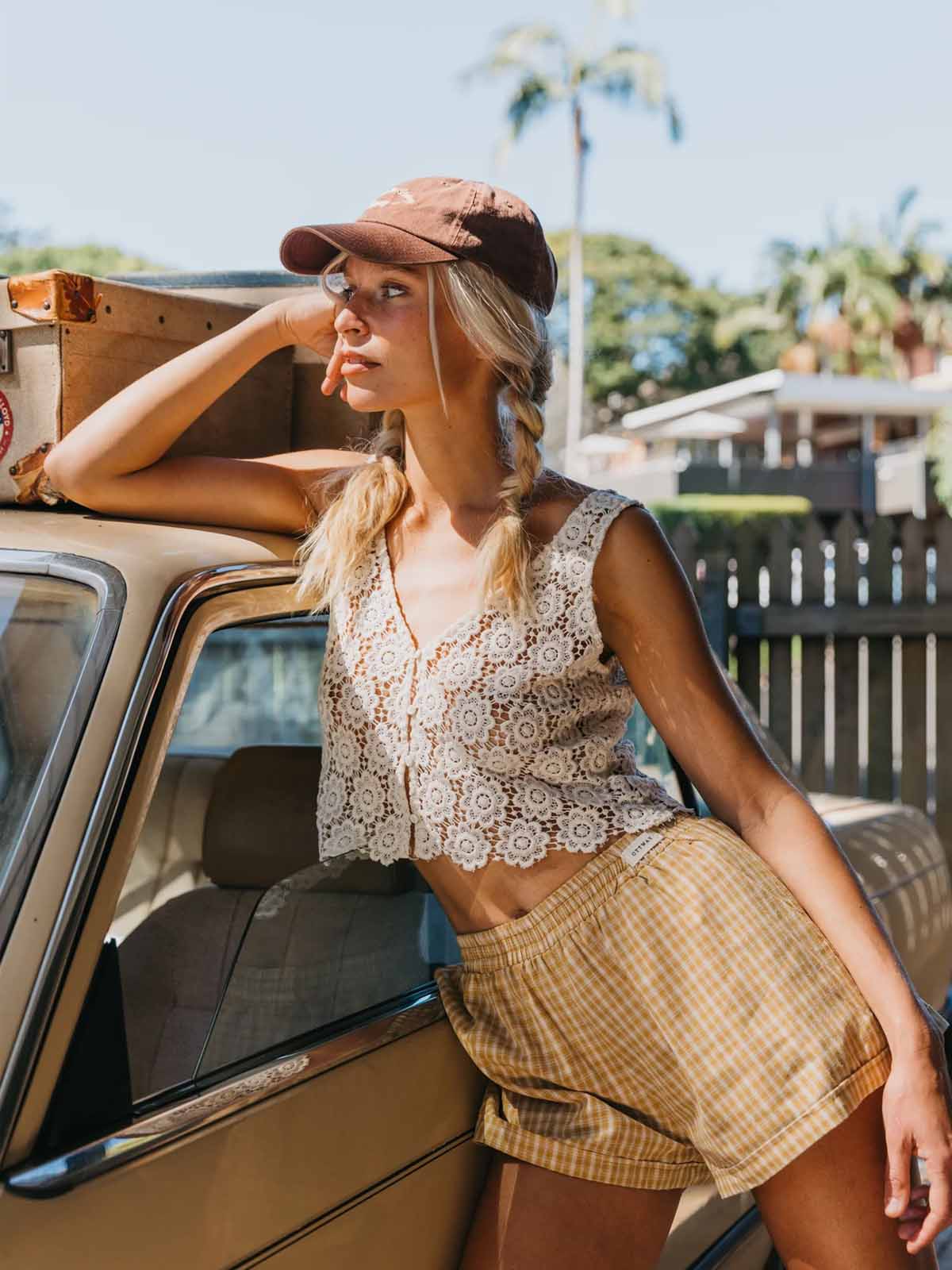 Ottway W's Bloom Embroided Button-Front Top