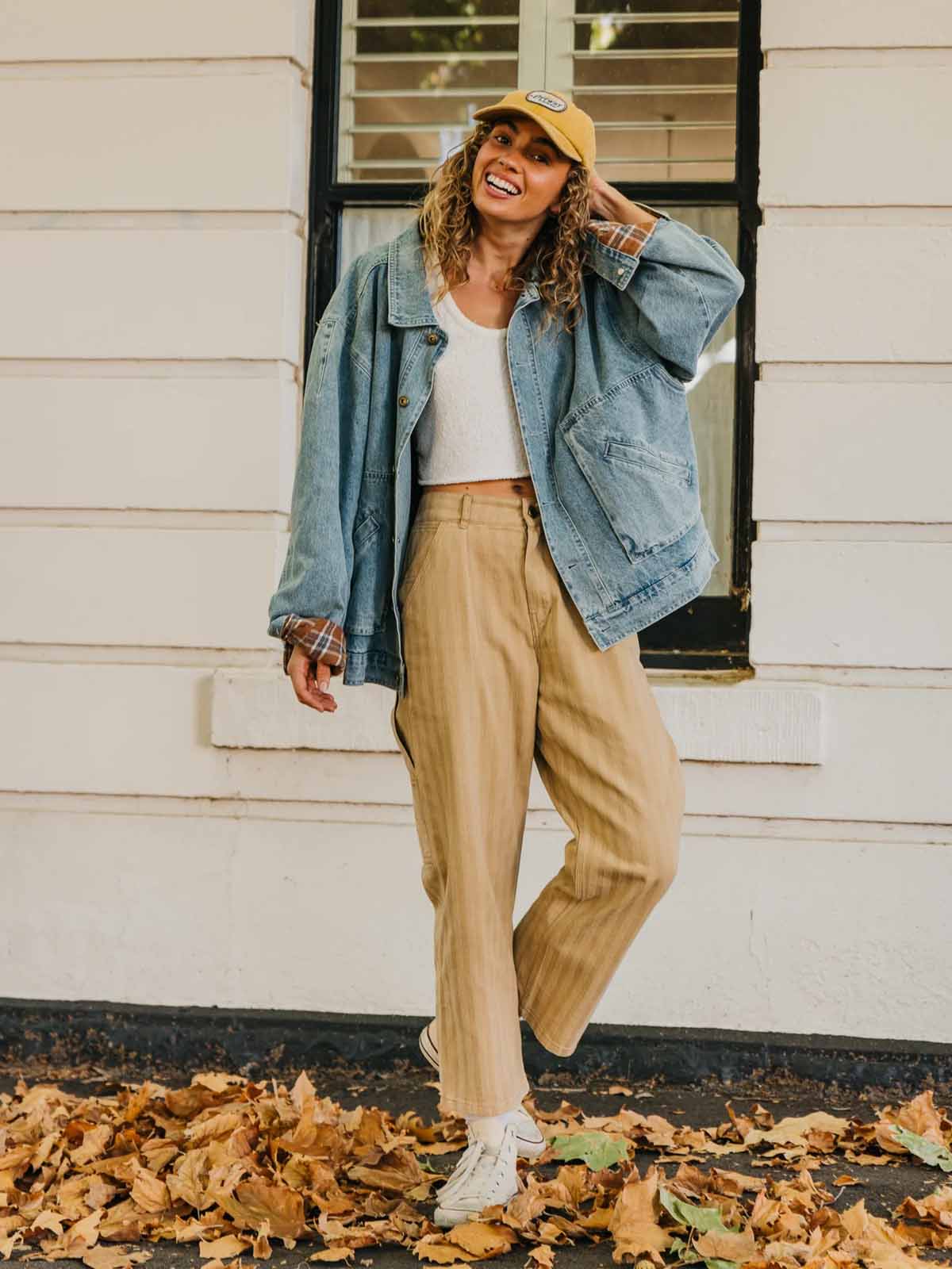 Ottway W's Ben Roy Baggy Pleated Pants Light Brown