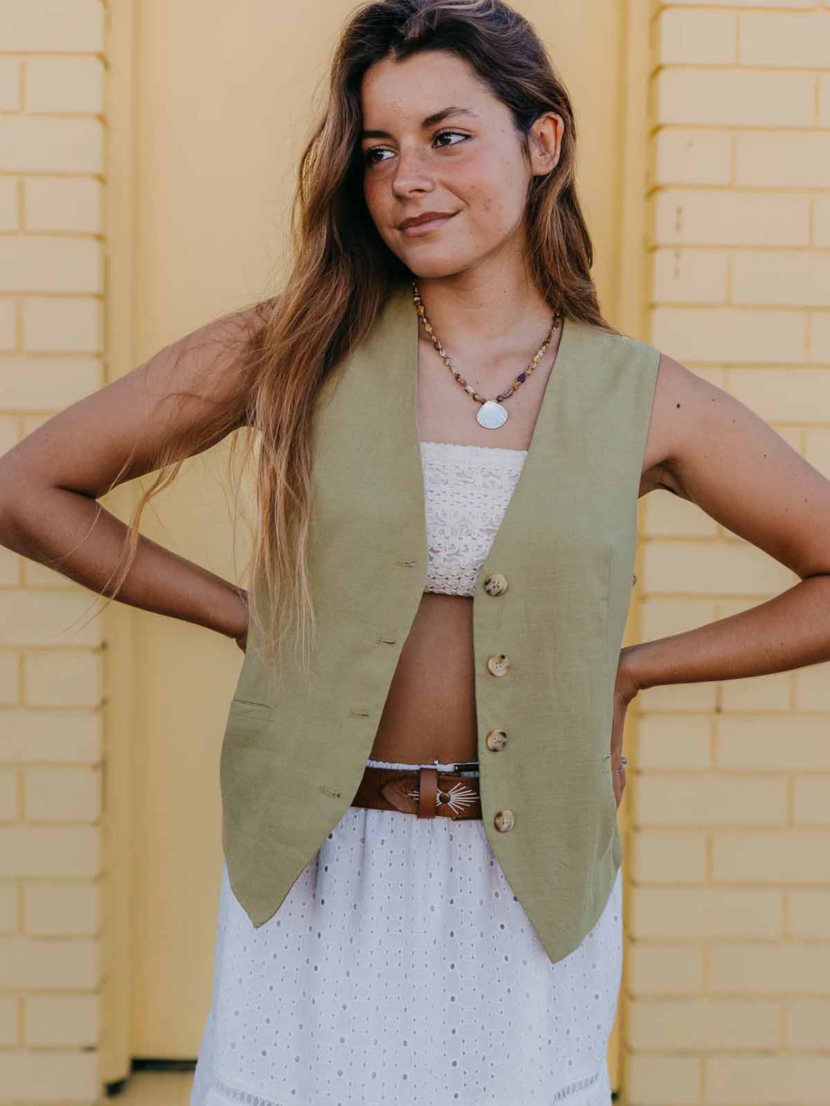 Ottway W's Olive Vest Green