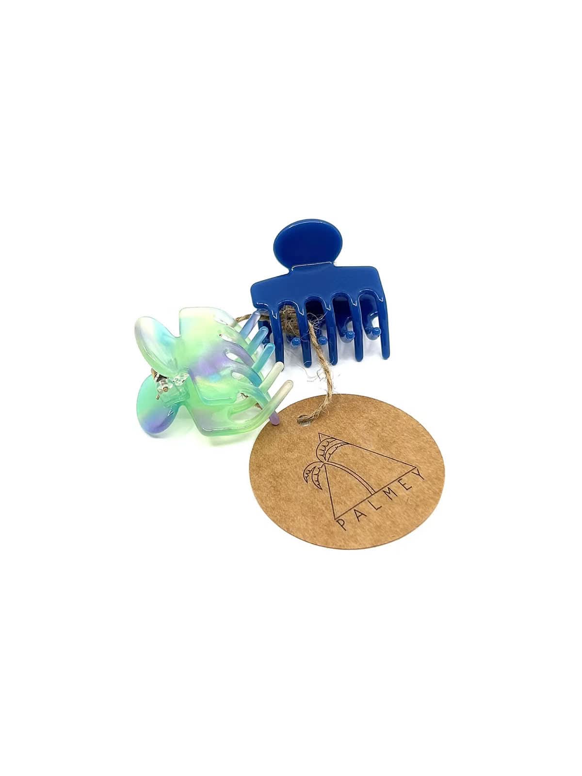 Palmey Haarklammer Banana 2-er Pack Turquoise XS