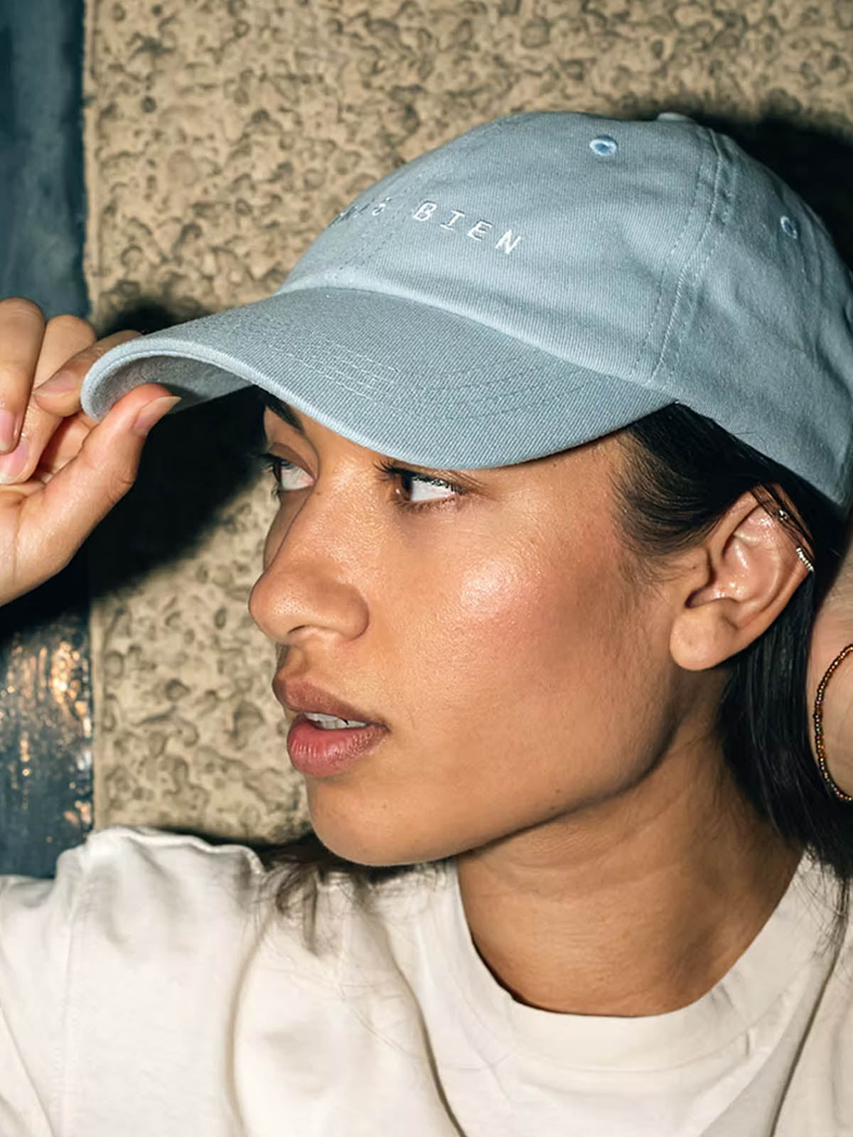 Palmey Hat Tres Bien Hellblau