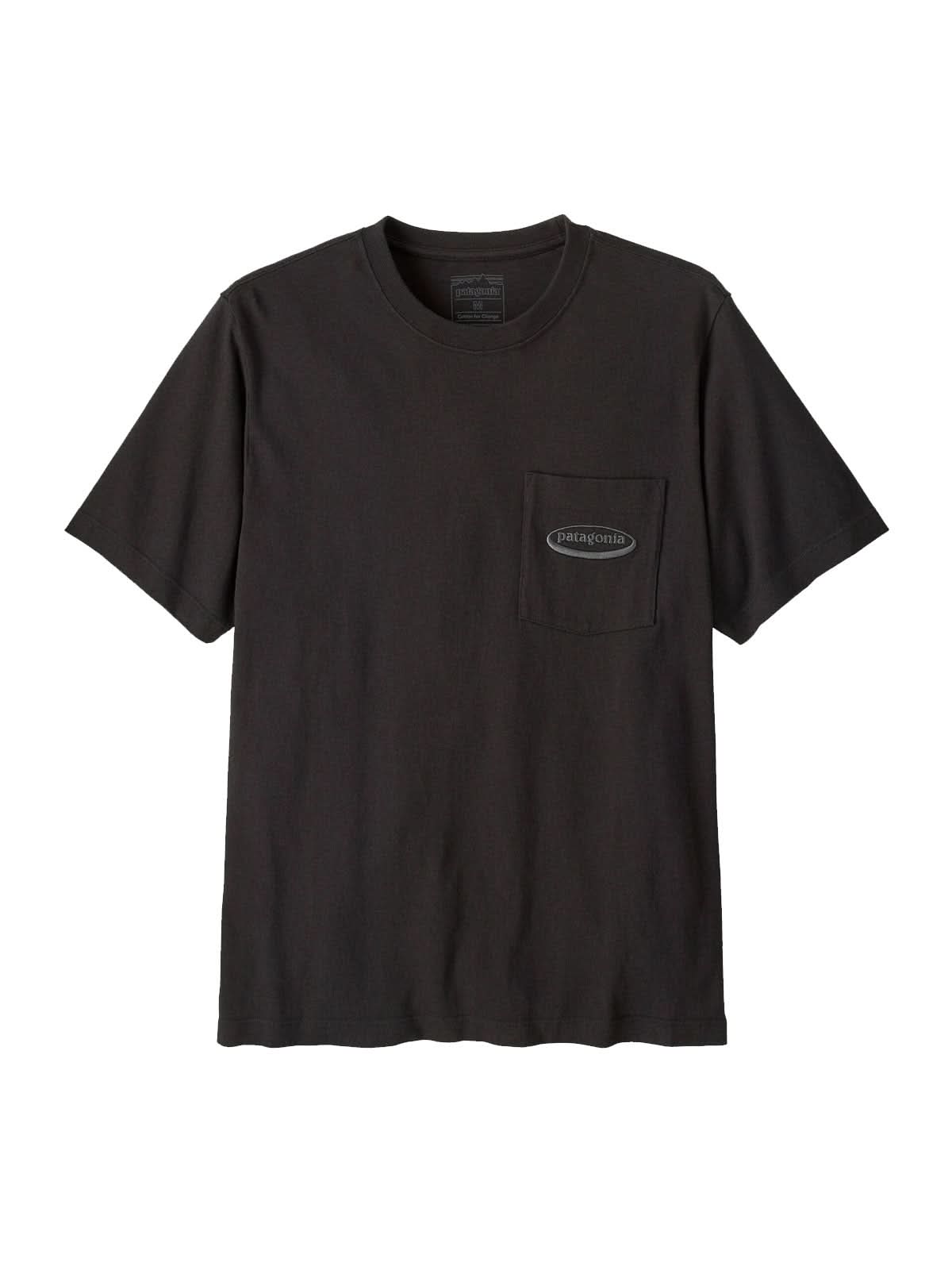 Patagonia M's MW '95 Oval Logo Pocket Tee Black