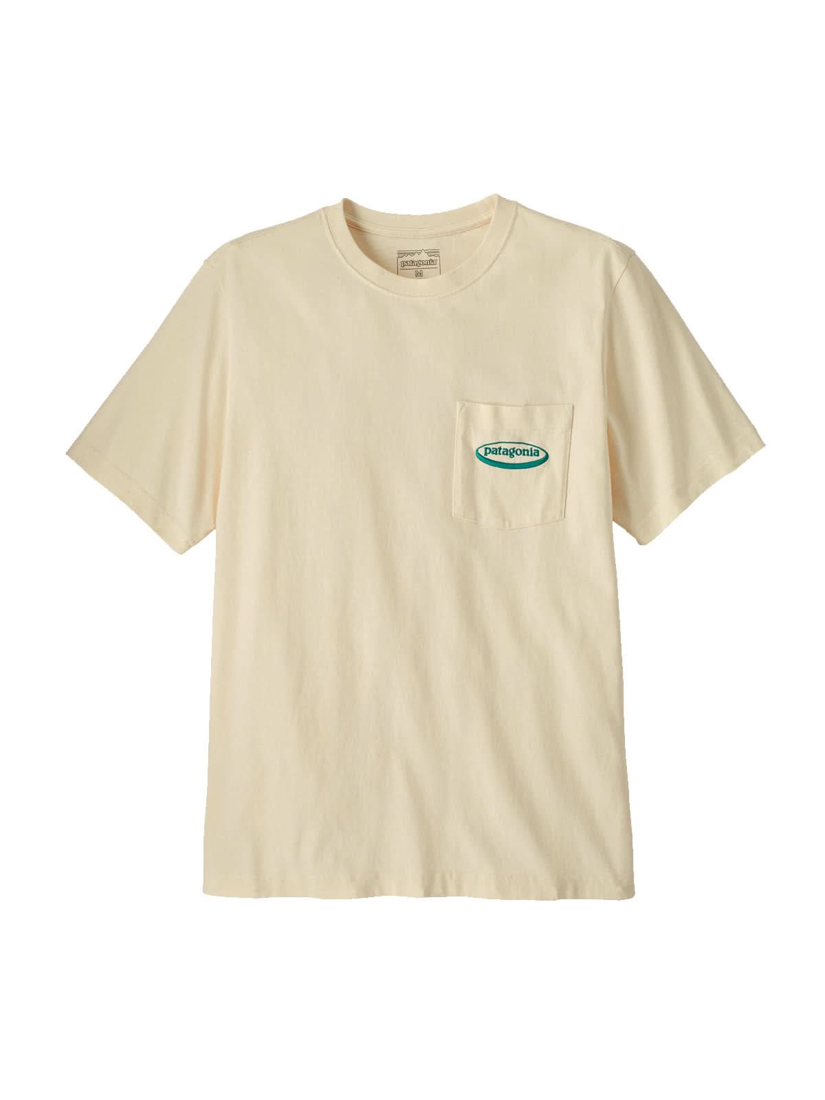 Patagonia M's MW '95 Oval Logo Pocket Tee Undyed Natural