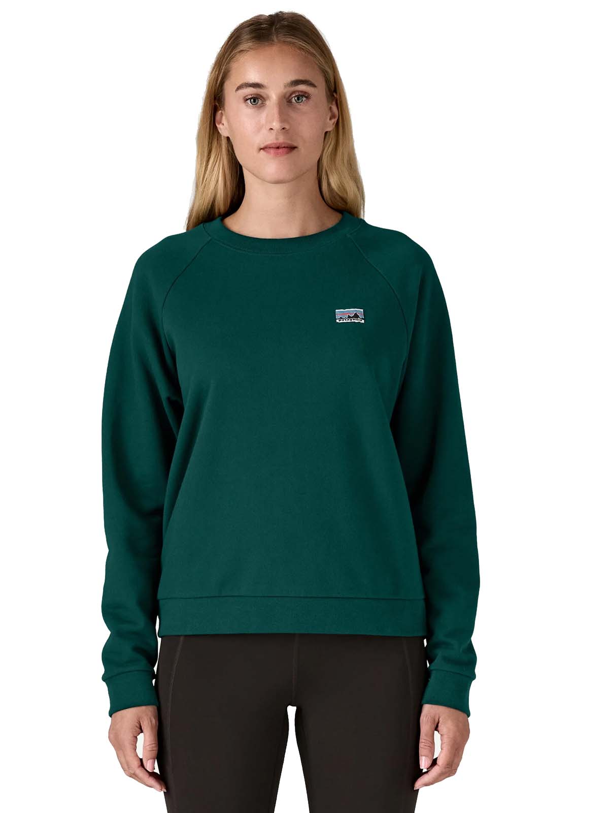 Patagonia W's Regenerative Organic Cotton Essential Sweater Cascade Green