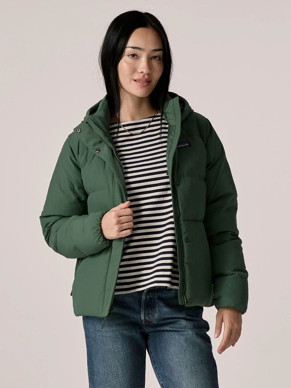 Patagonia W's Sisar Down Hoody Jacket Canopy Green