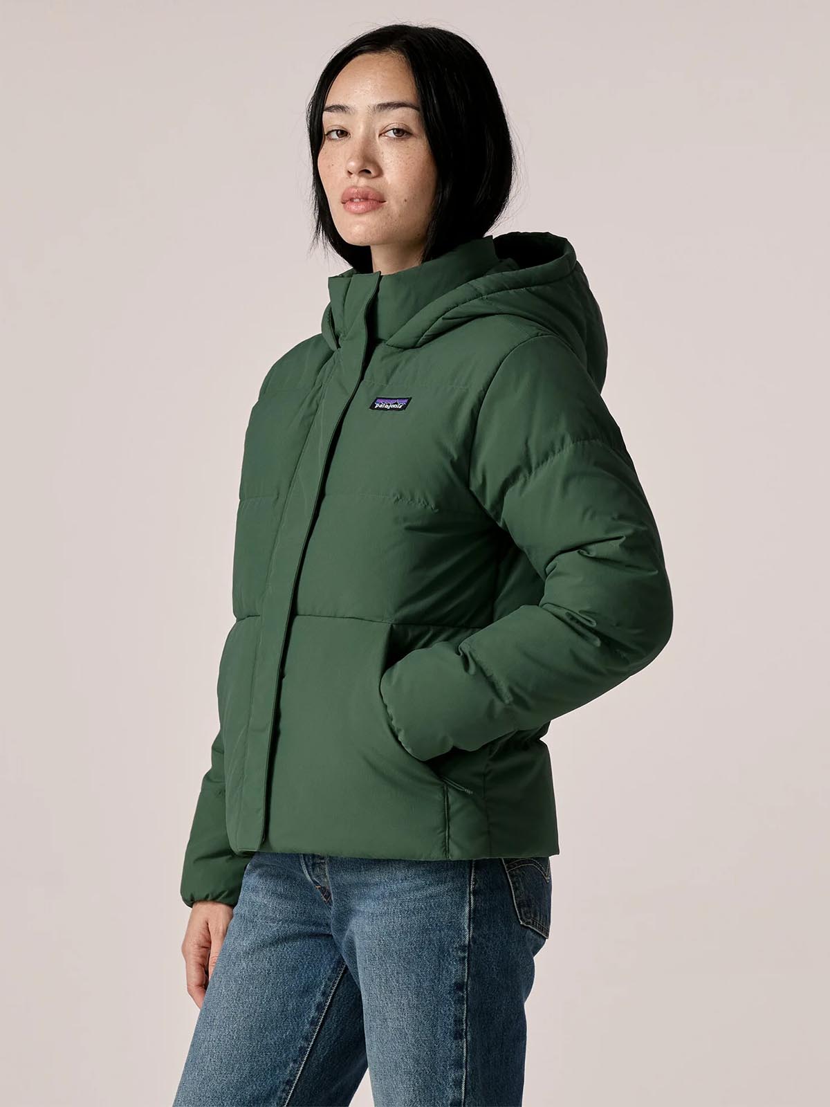 Patagonia W's Sisar Down Hoody Jacket Canopy Green
