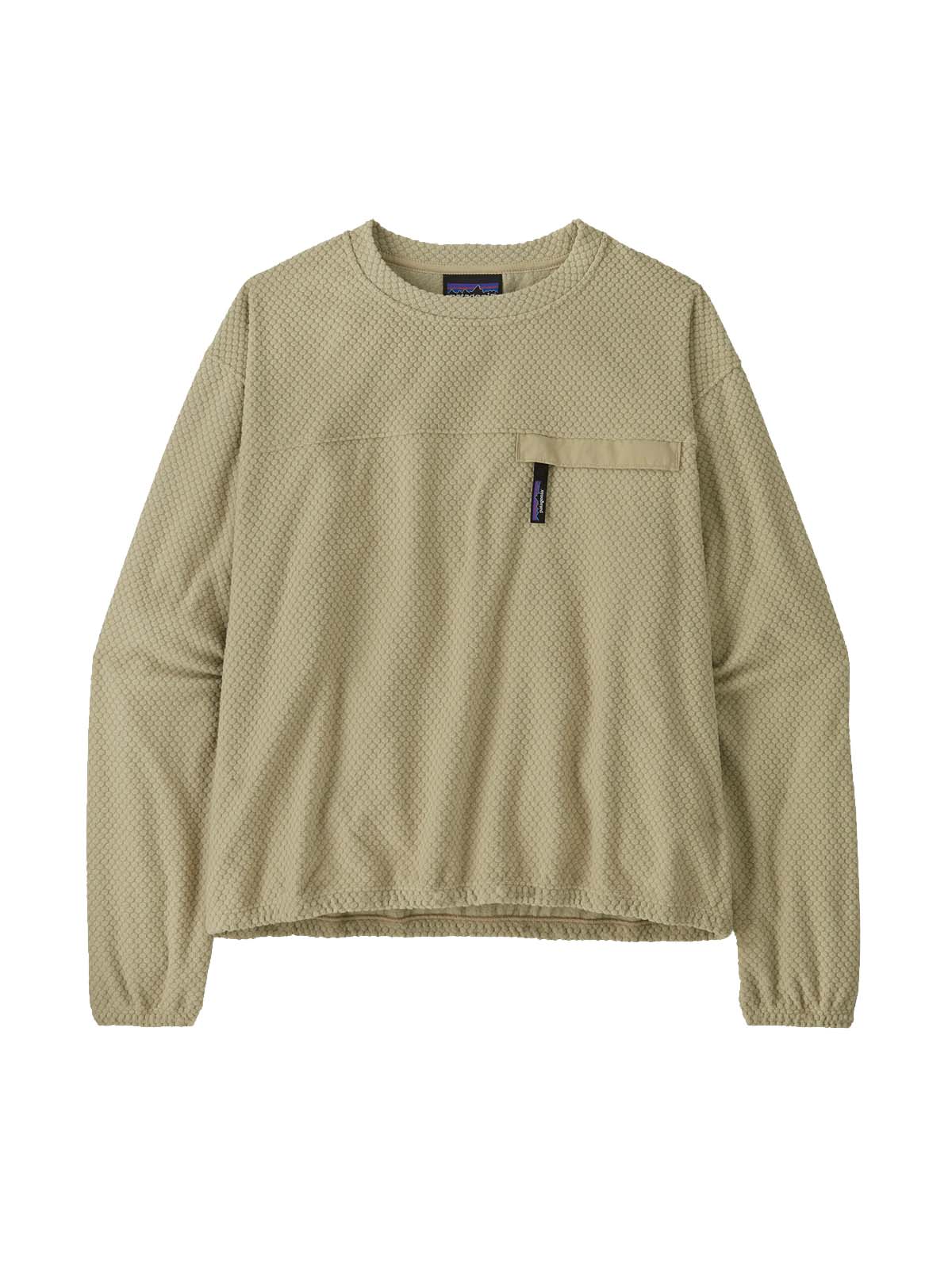 Patagonia W's Textured Fleece Crewneck Weathered Stone