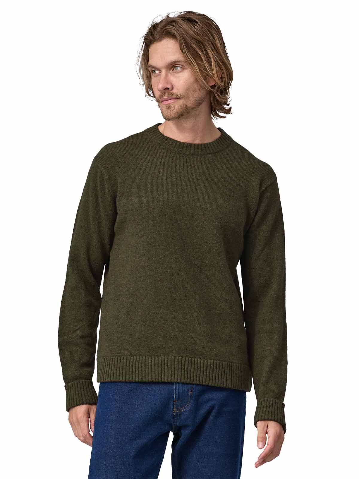 Patagonia M's Recycled Wool-Blend Sweater Basin Green