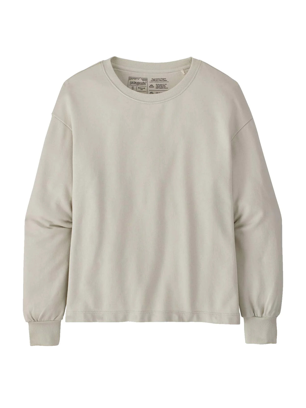 Patagonia W's Regenerative Organic Cotton Essential Sweater Dyno White