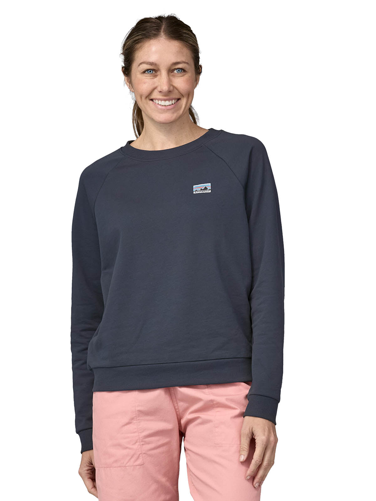 Patagonia W's Regenerative Organic Cotton Essential Sweater Smolder Blue