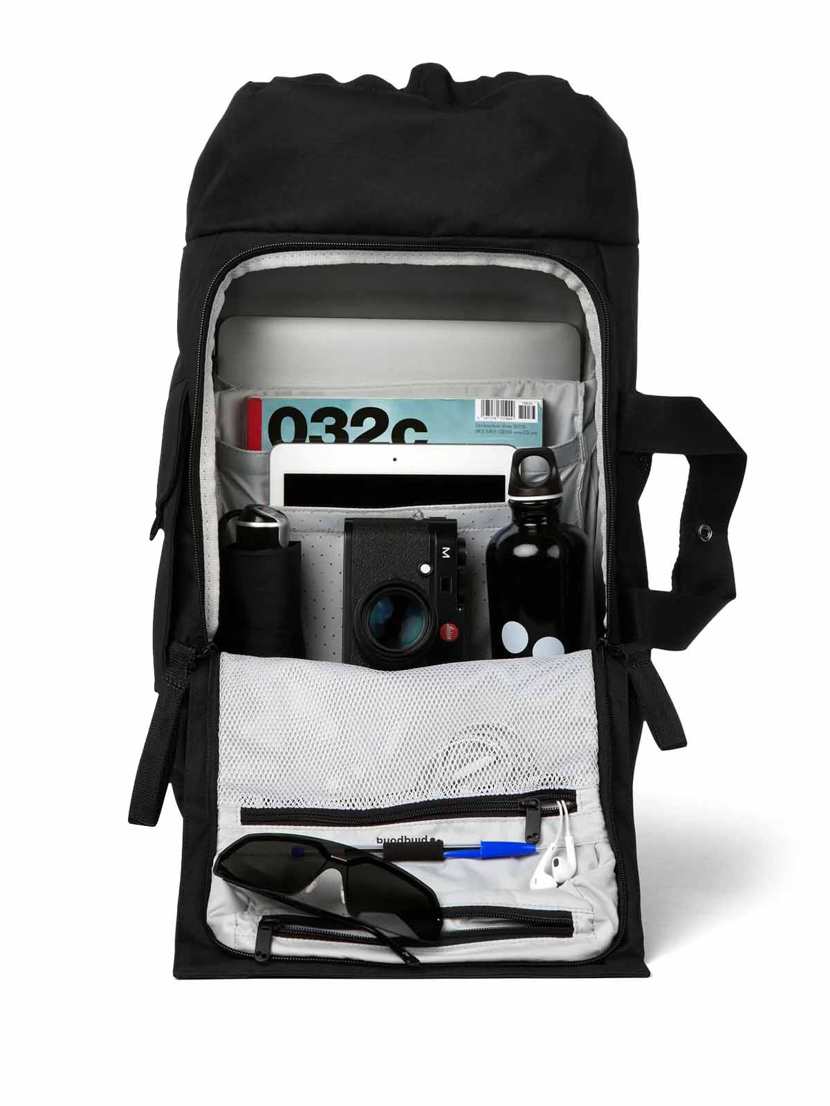 Pinqponq Blok Backpack Medium Construct Black