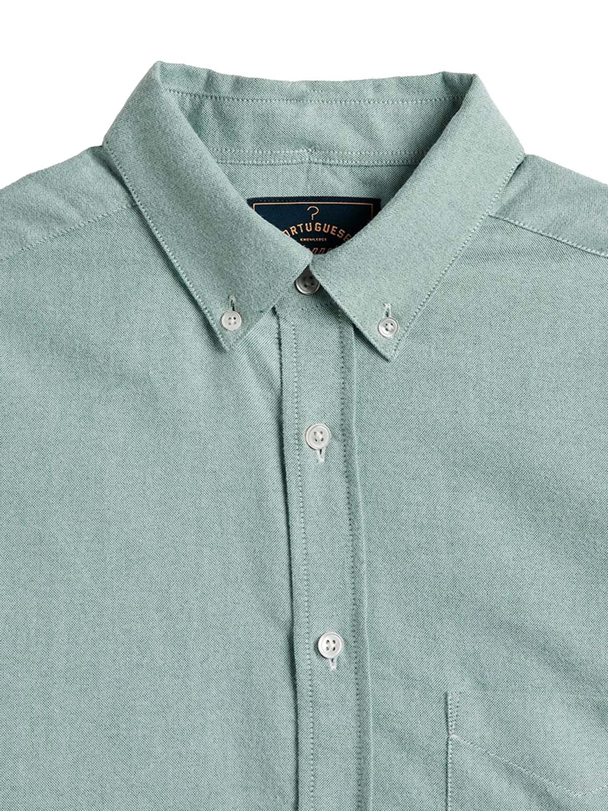 Portuguese Flannel Brushed Oxford Green