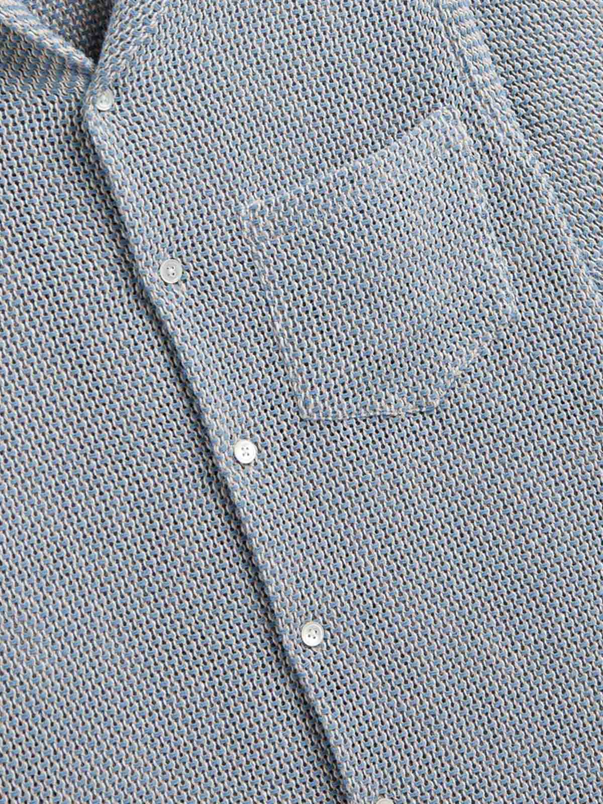 Portuguese Flannel Shirt Agora Pastel Blue
