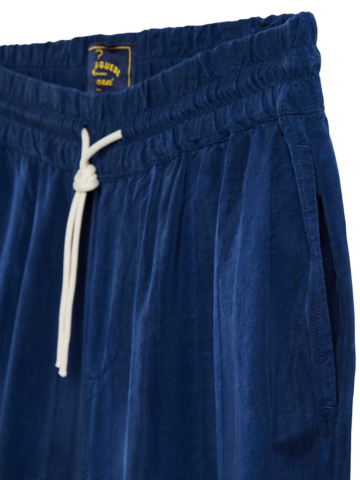 Portuguese Flannel Cupro Shorts Blue