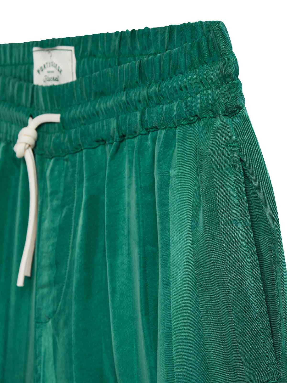 Portuguese Flannel Cupro Shorts Green