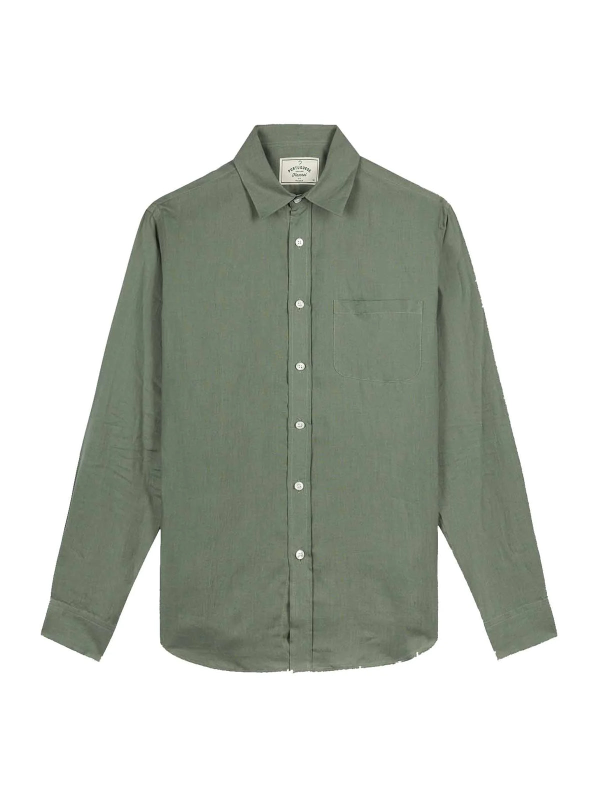 Portuguese Flannel Linen LS Dry Green
