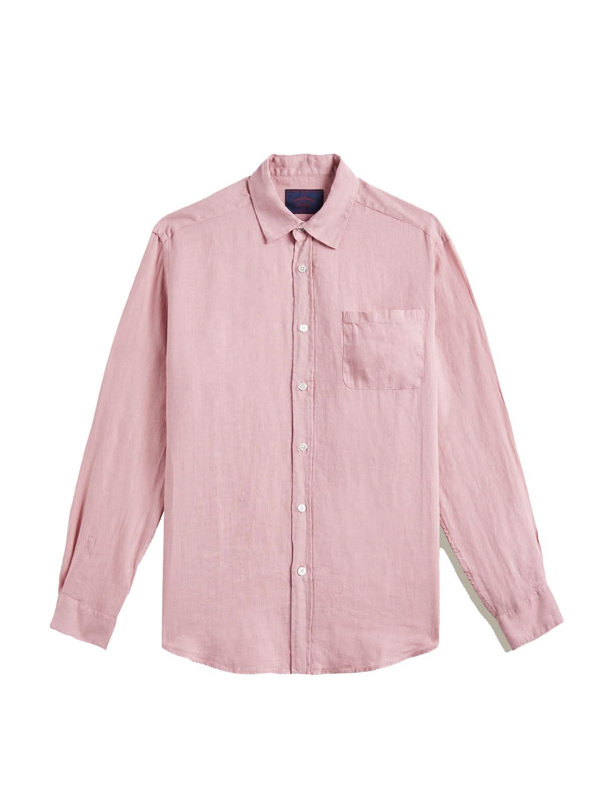 Portuguese Flannel Linen Shirt LS Rose