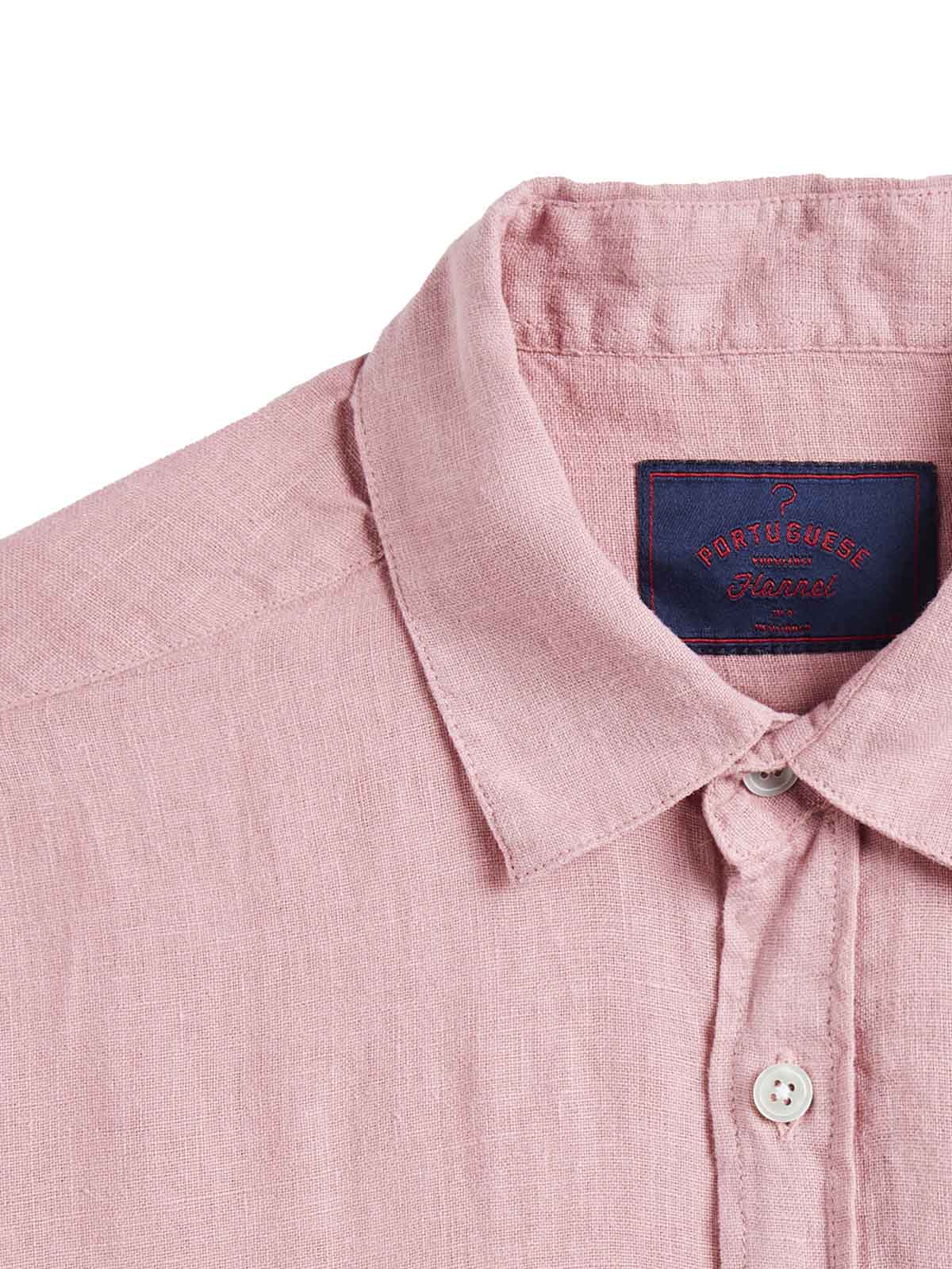 Portuguese Flannel Linen Shirt LS Rose