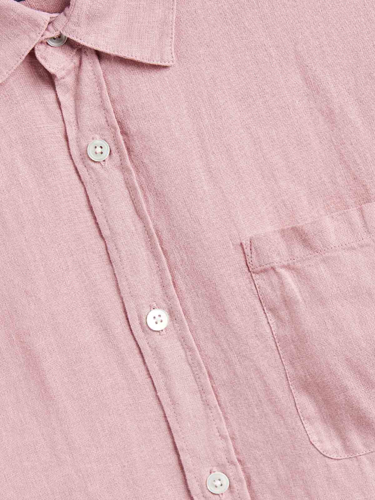 Portuguese Flannel Linen Shirt LS Rose