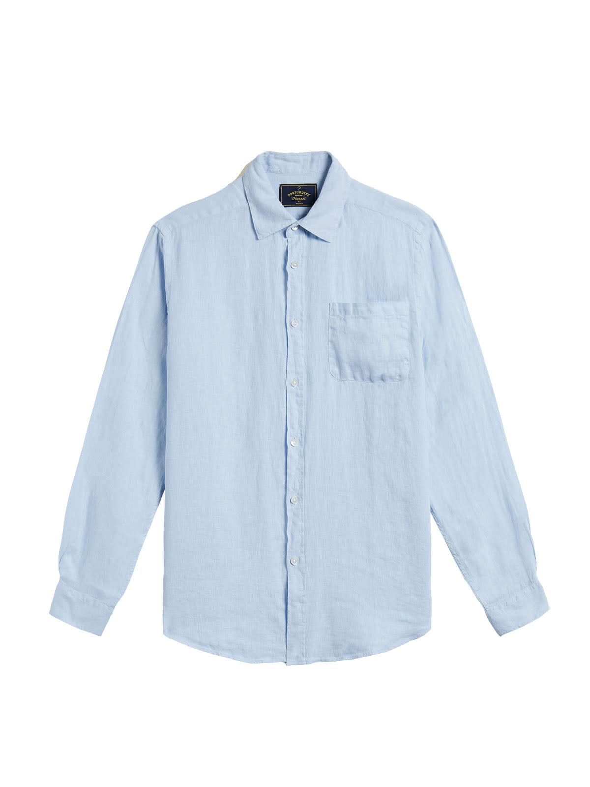 Portuguese Flannel Linen Shirt LS Sky
