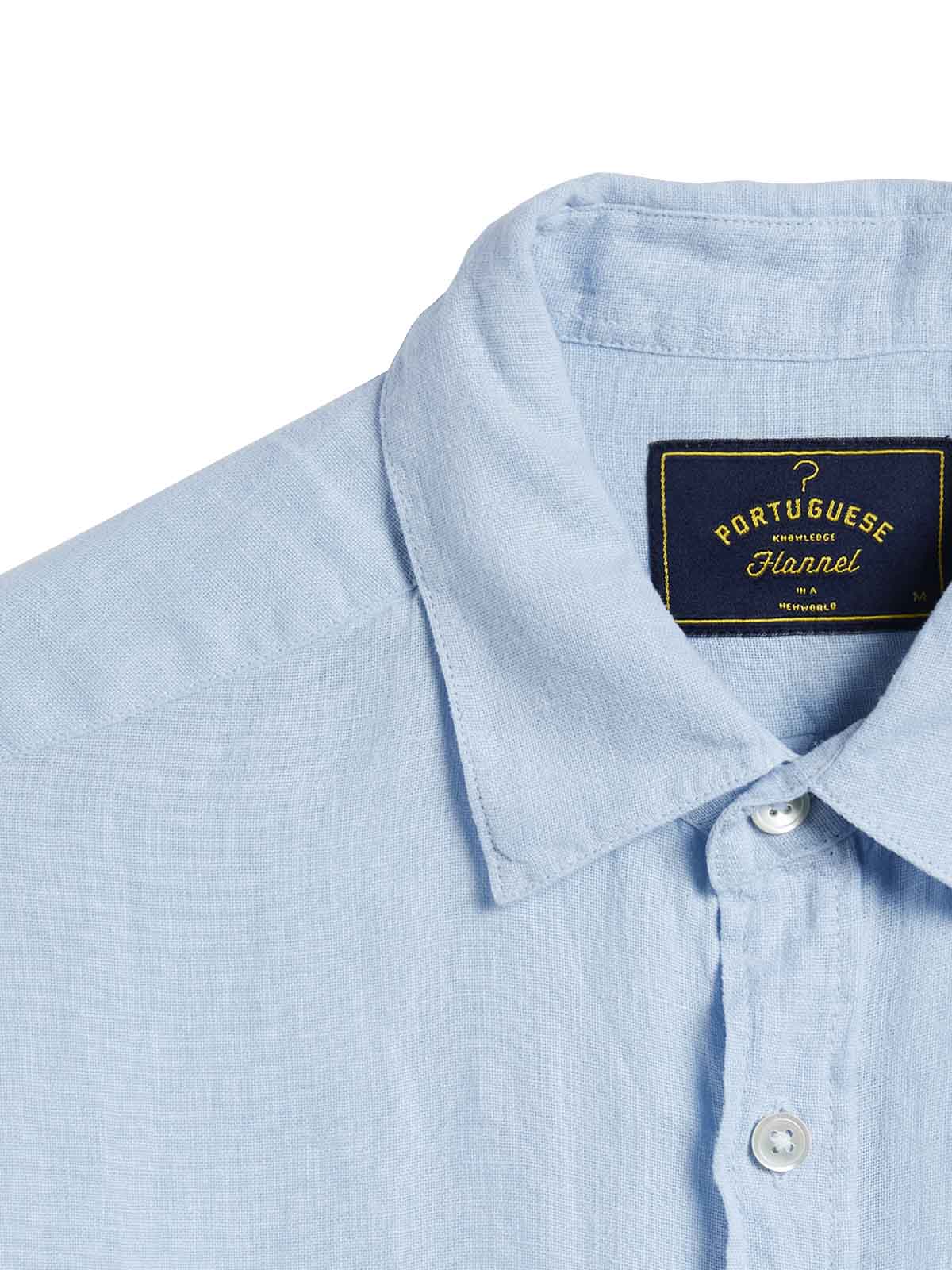Portuguese Flannel Linen Shirt LS Sky