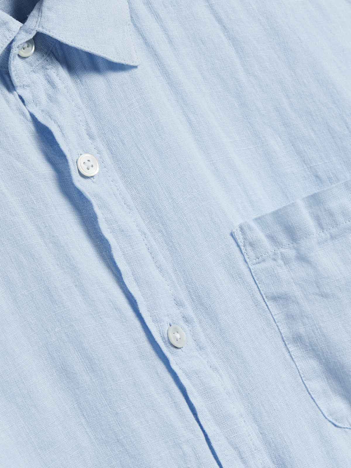 Portuguese Flannel Linen Shirt LS Sky