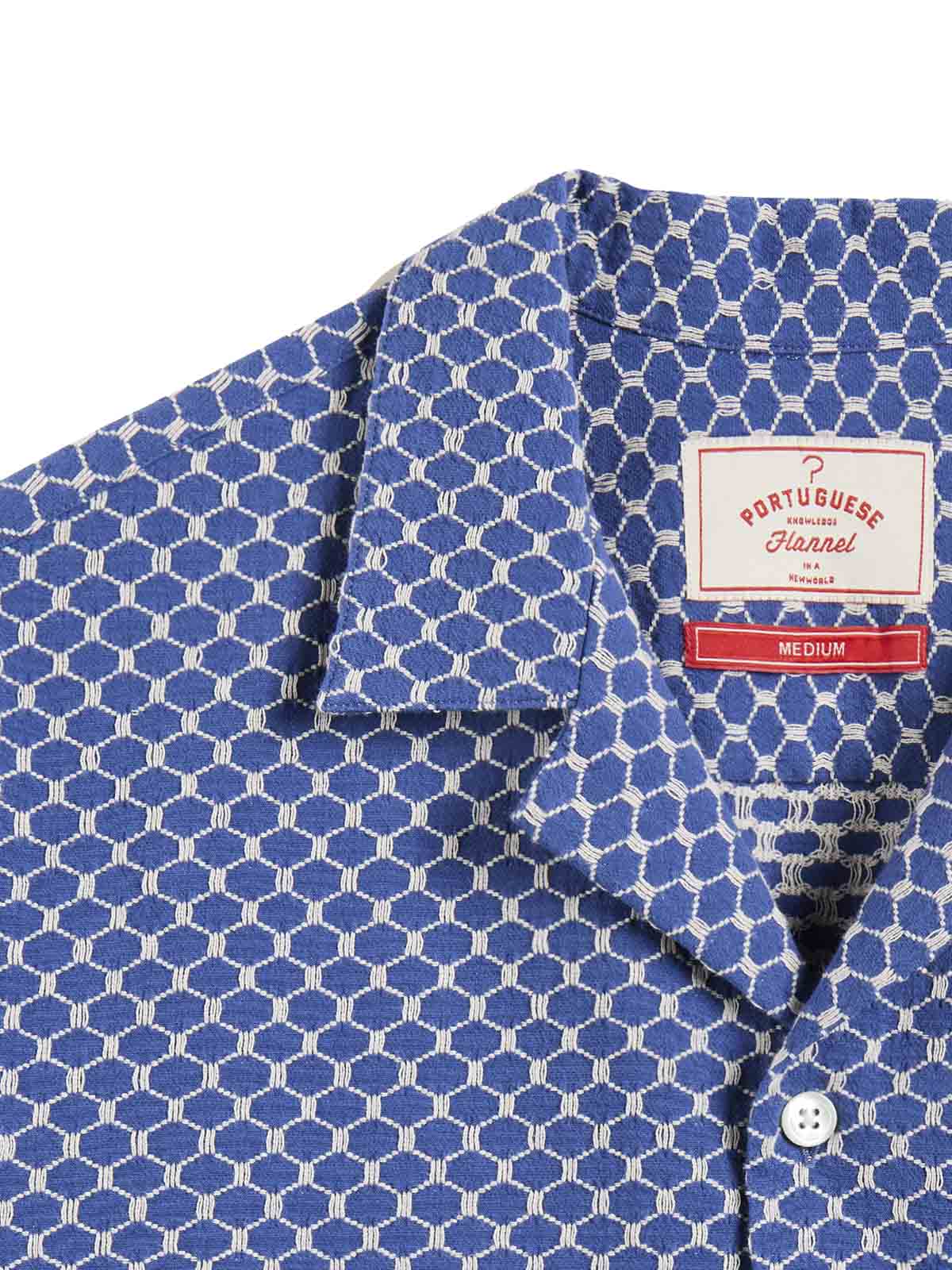 Portuguese Flannel SS Shirt Midnight Sky