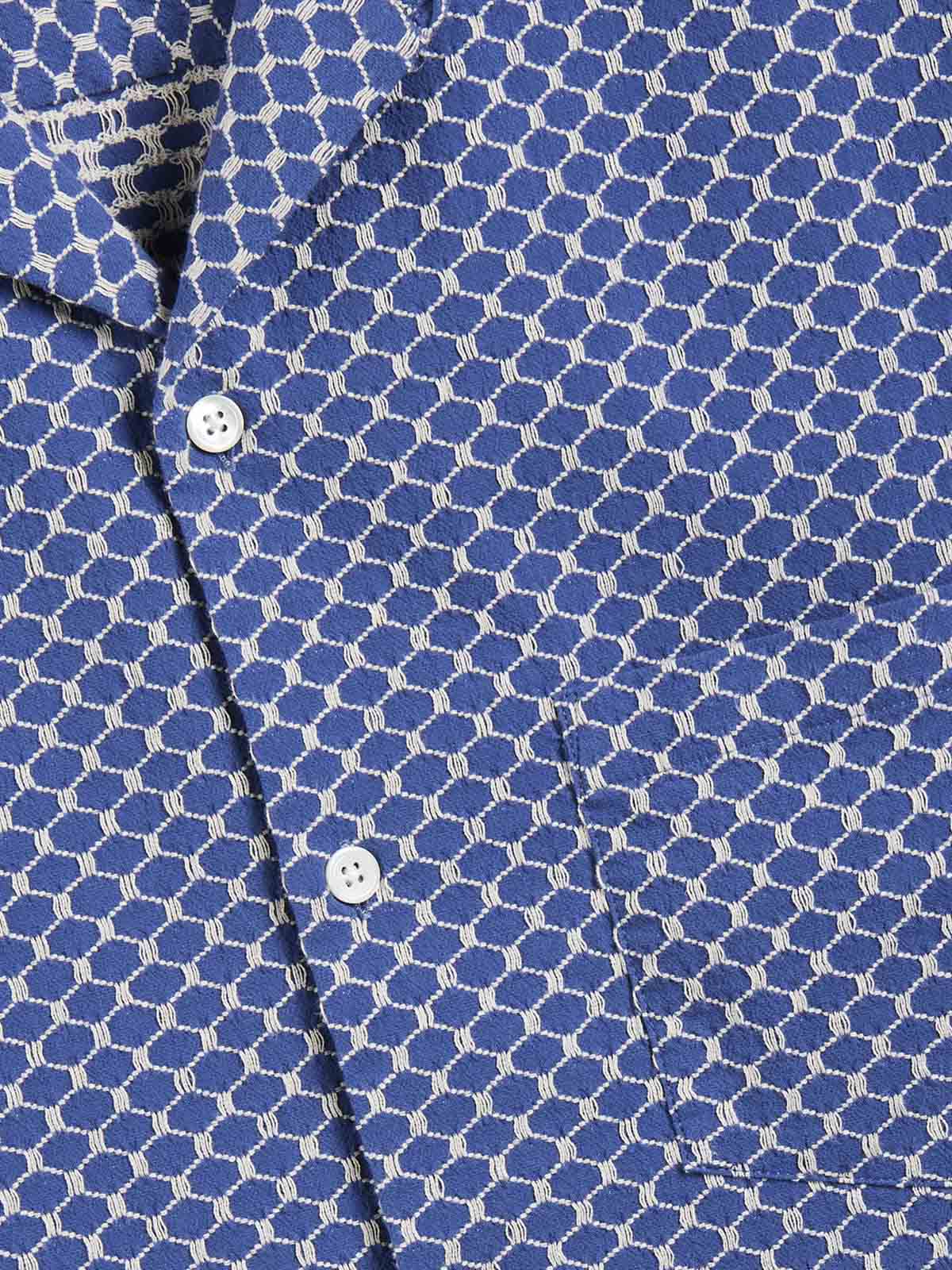 Portuguese Flannel SS Shirt Midnight Sky