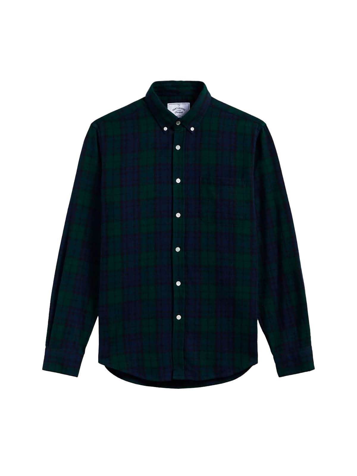 Portuguese Flannel LS Shirt Bonfim Green