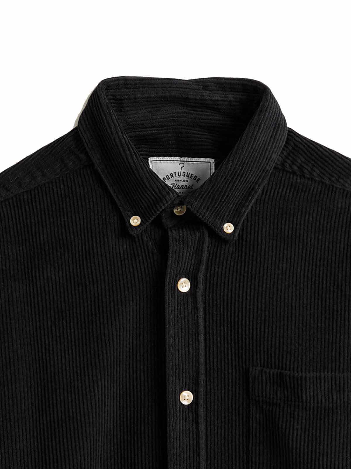Portuguese Flannel Lobo Shirt Black