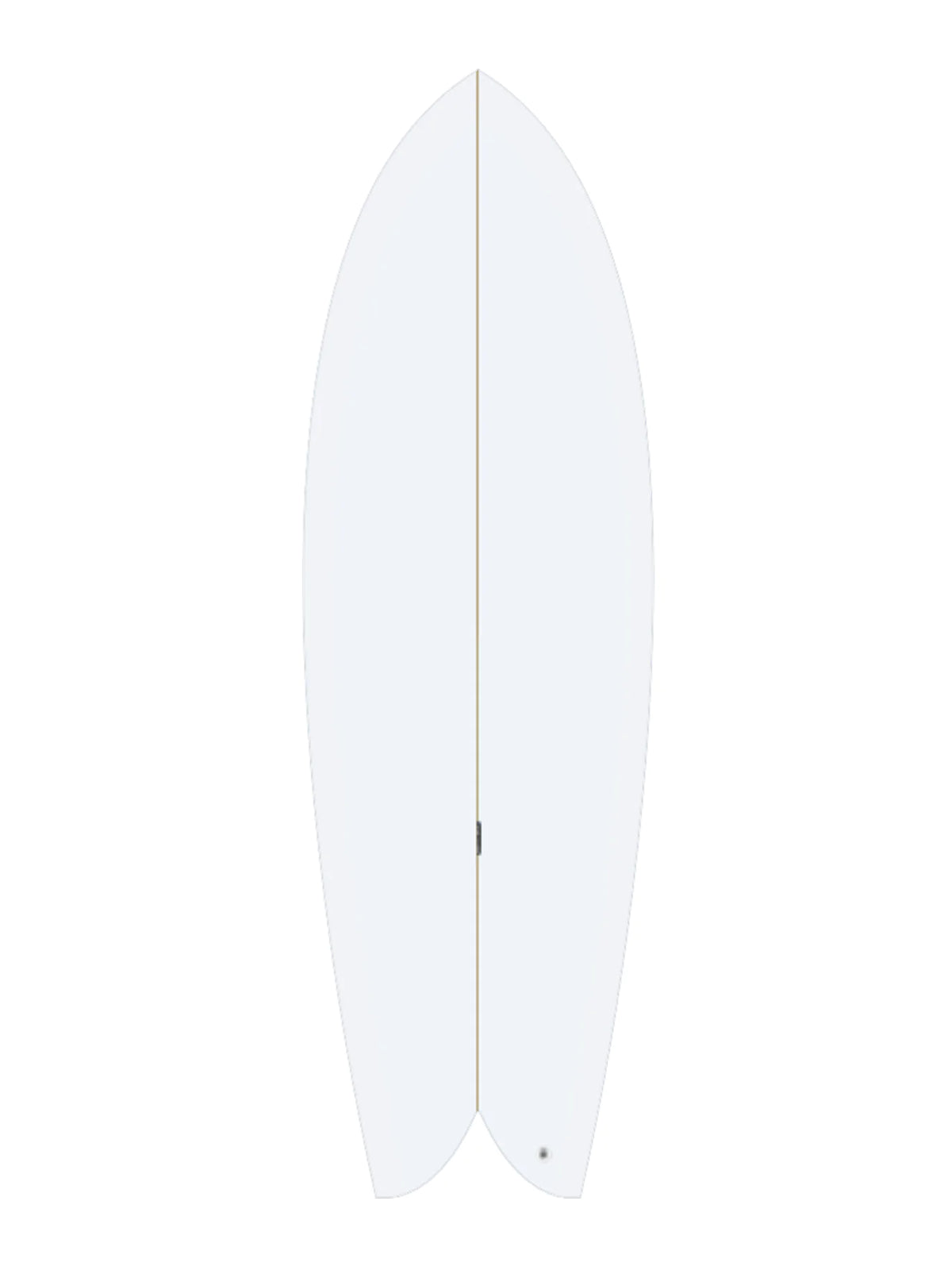 Pukas Surfboards Paul (Son of Cobra) Swallow Futures 2-Fin 5'4 PU White