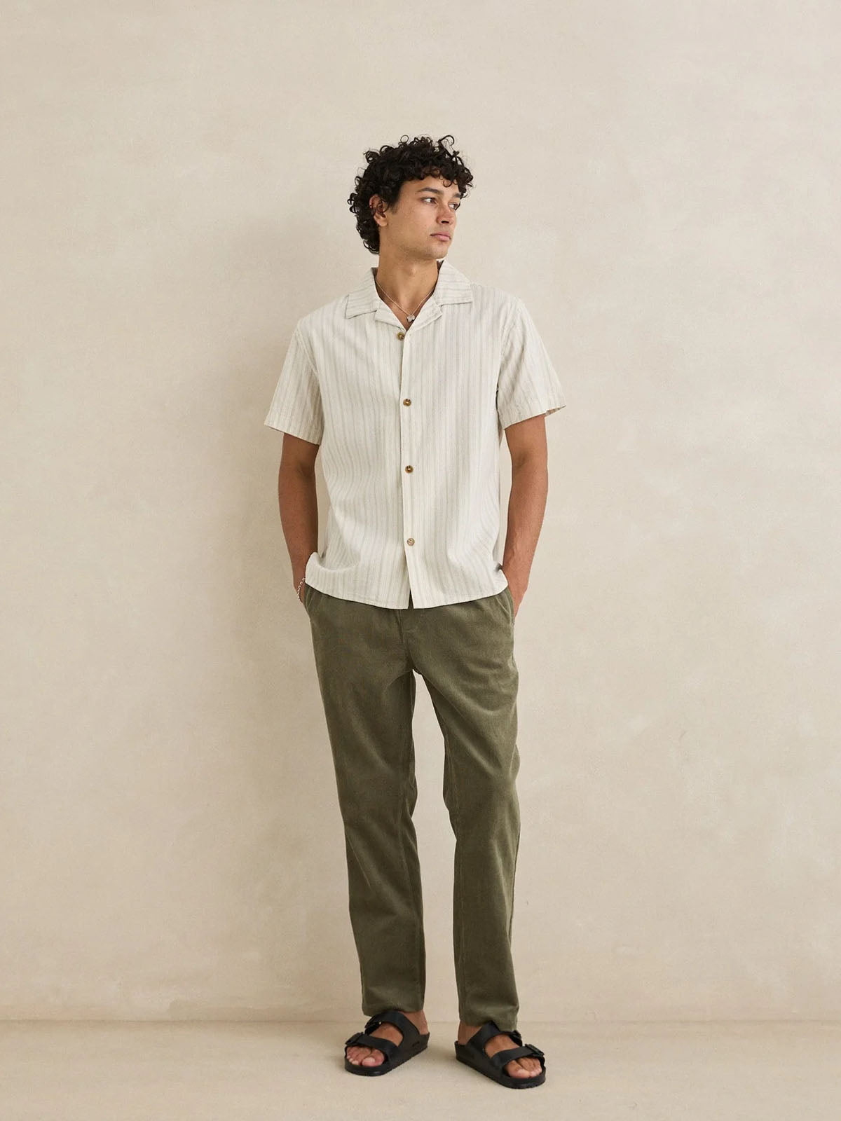 Rhythm Classic Cord Jam Pant Olive
