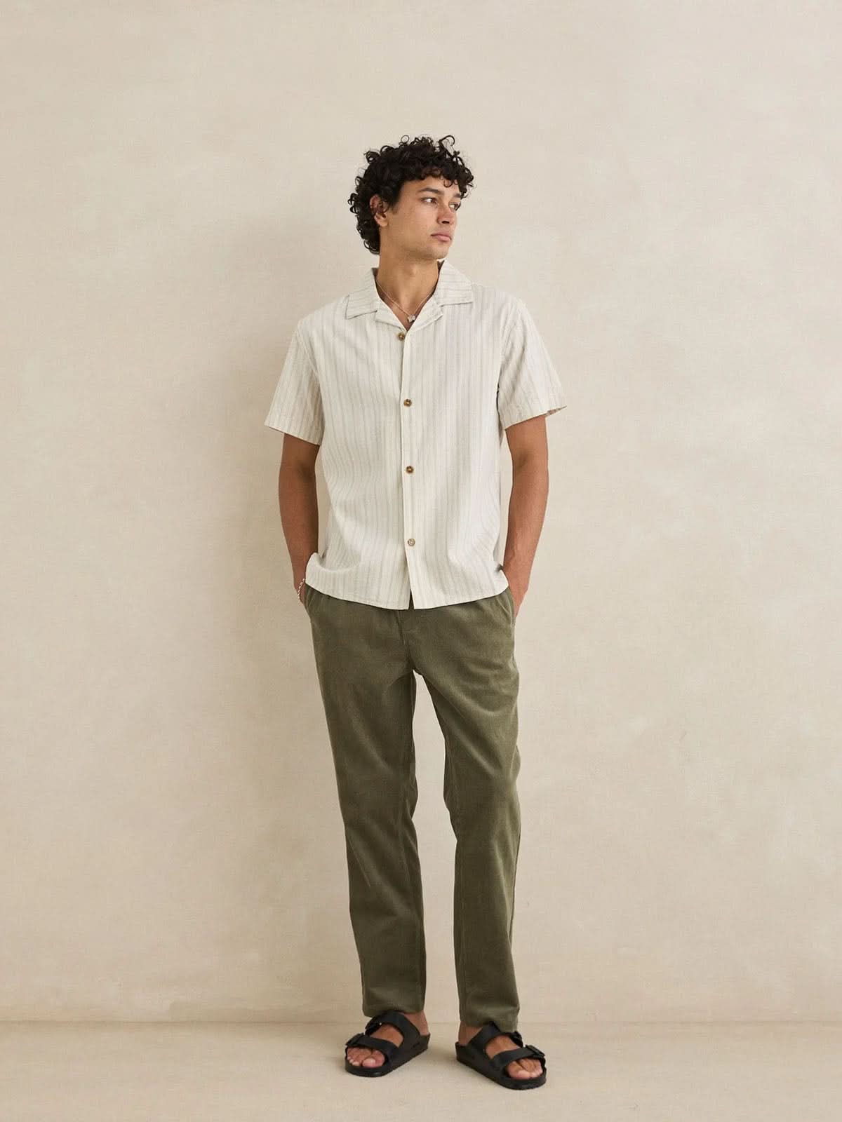 Rhythm Classic Cord Jam Pant Olive