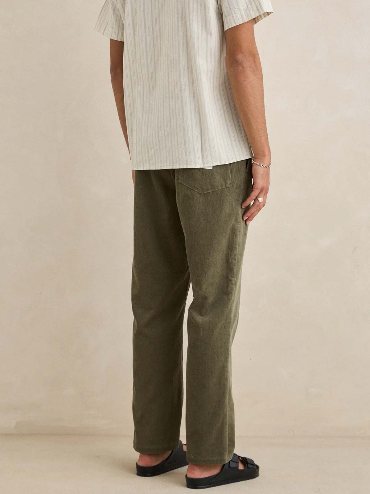 Rhythm Classic Cord Jam Pant Olive