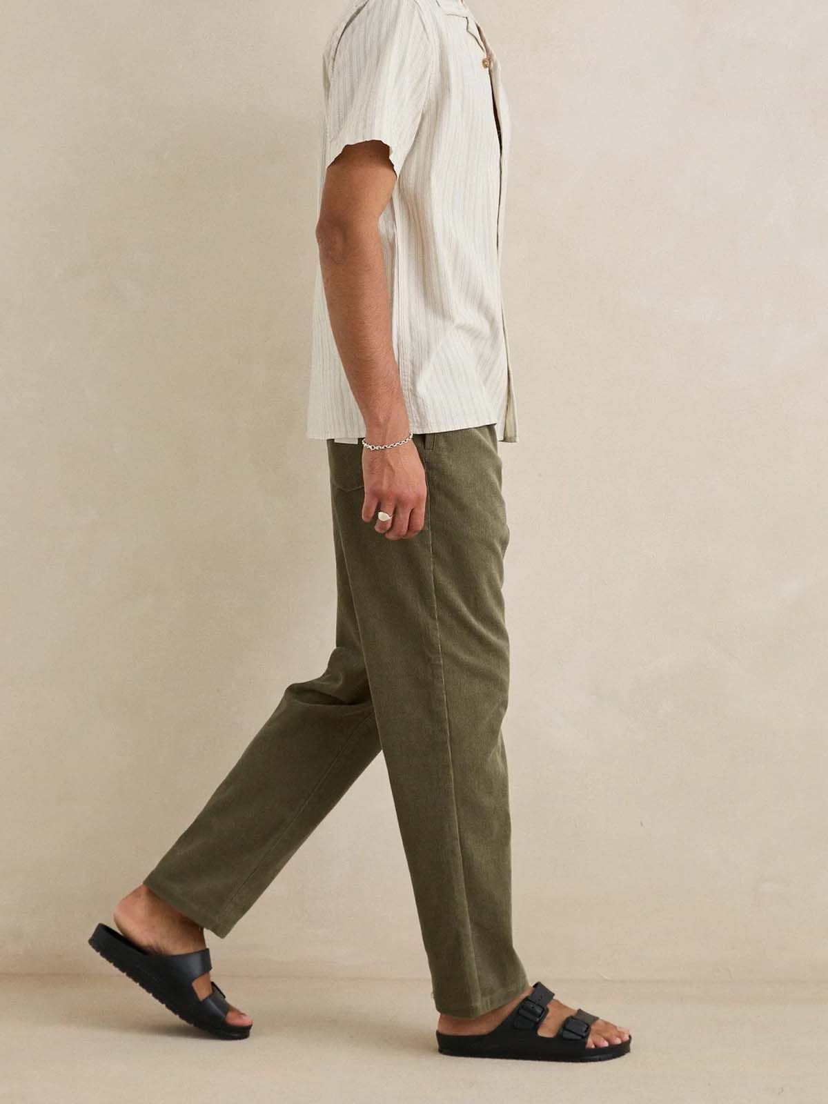 Rhythm Classic Cord Jam Pant Olive