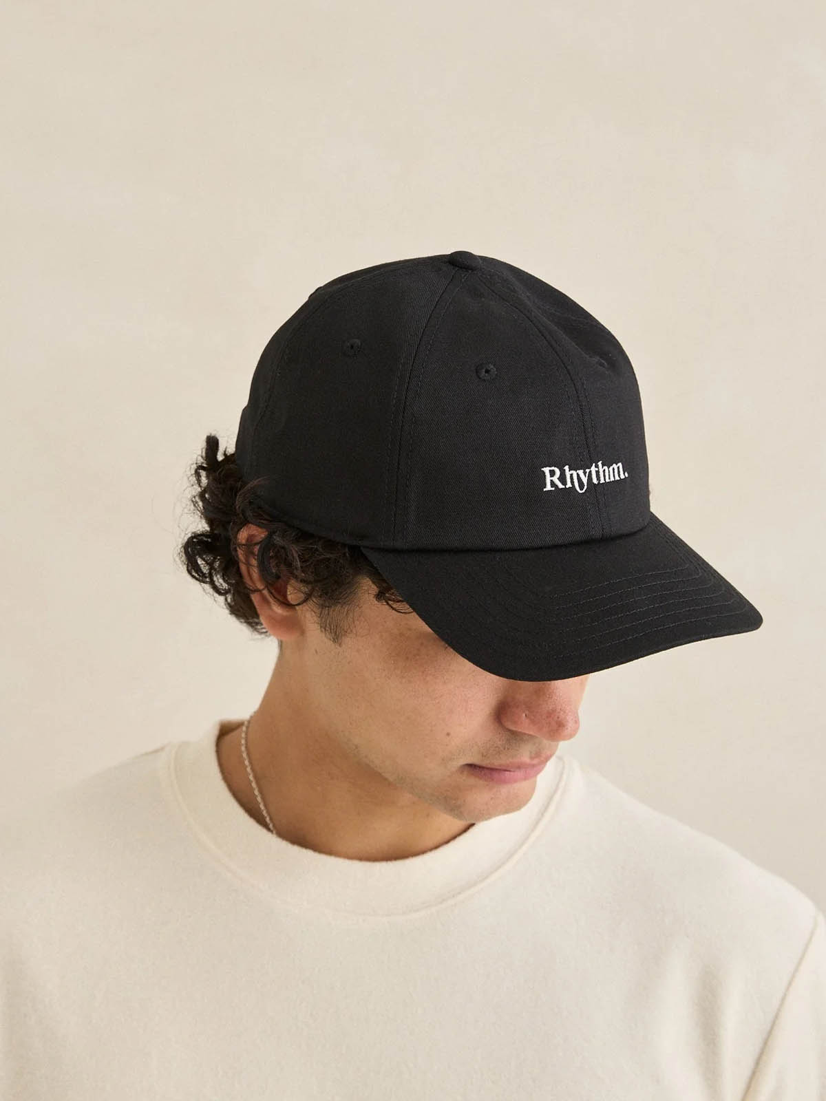 Rhythm Essential Brushed Twill Cap Black