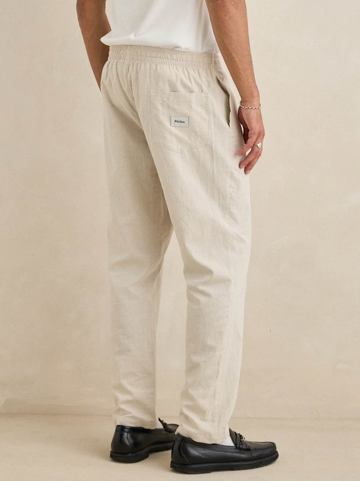 Rhythm Linen Jam Pant Bone